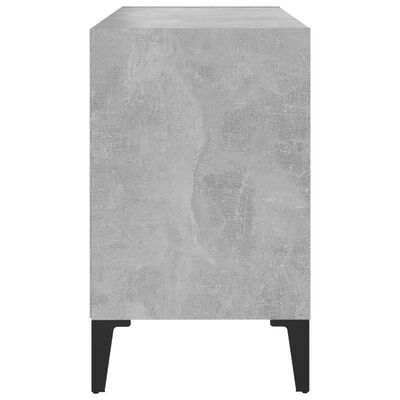vidaXL TV stolek s kovovými nohami betonově šedý 69,5 x 30 x 50 cm
