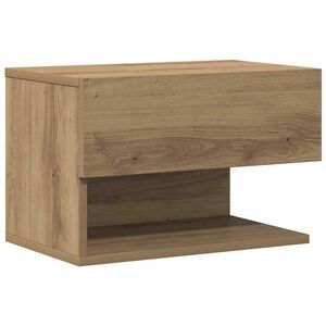 vidaXL N&aacute;stěnn&yacute; nočn&iacute; stolek dub artisan