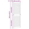 vidaXL Skř&iacute;ňov&eacute; dveře se dveřmi 2 pcs Př&iacute;rodn&iacute; 140.5 x 2 x 59.5 cm
