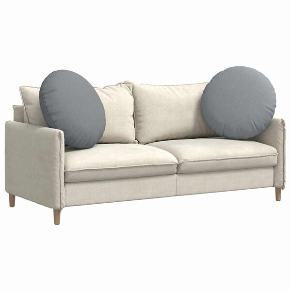 vidaXL Pol&scaron;t&aacute;ře na sedadla 2 pcs Světle &scaron;ed&aacute; &Oslash;80 x 29 cm textil