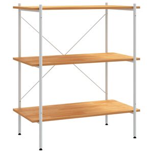 vidaXL Policov&yacute; reg&aacute;l se 3 policemi b&iacute;l&yacute; a dub 80 x 40 x 92 cm