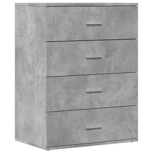vidaXL Př&iacute;born&iacute;k betonově &scaron;ed&yacute; 60 x 39 x 80 cm kompozitn&iacute; dřevo