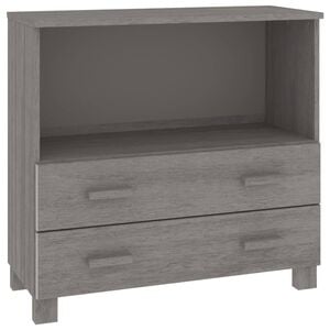 vidaXL Př&iacute;born&iacute;k HAMAR světle &scaron;ed&yacute; 85 x 35 x 80 cm masivn&iacute; borovice