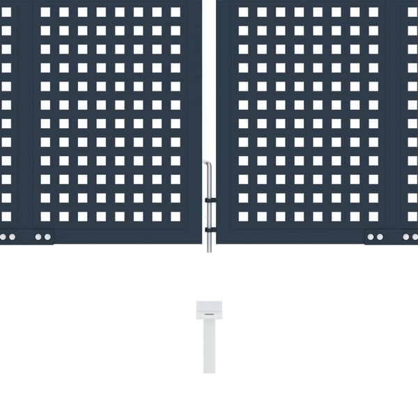 vidaXL Plotov&aacute; branka antracitov&aacute; 306 x 250 cm ocel
