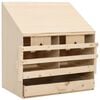 vidaXL Sn&aacute;&scaron;kov&eacute; hn&iacute;zdo 2 boxy 63 x 40 x 65 cm masivn&iacute; borovice
