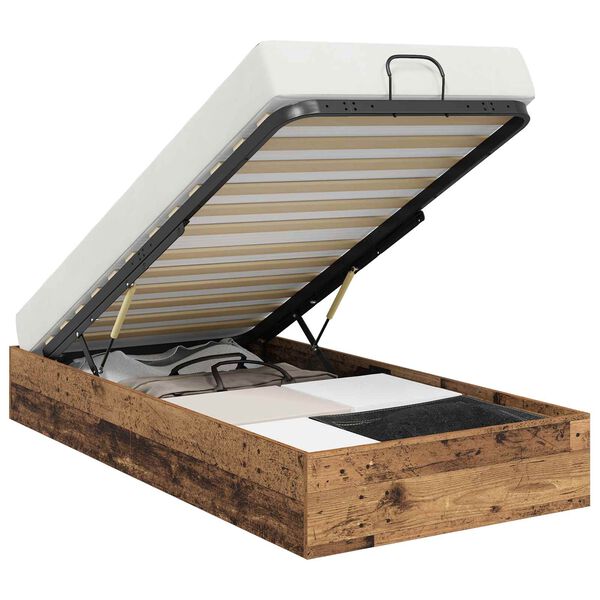 vidaXL Ottoman postel Star&eacute; dřevo 80,5 x 200 cm Dřevěn&yacute; materi&aacute;l