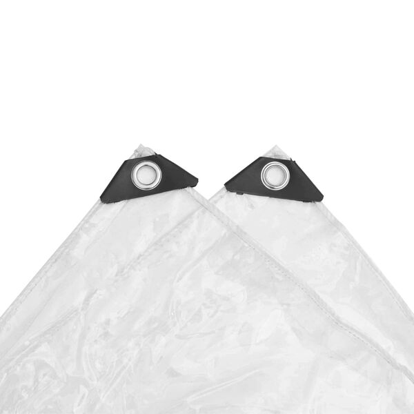 vidaXL Plachta Transparentn&iacute; 4 x 4 m PVC