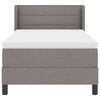 vidaXL Postel s boxspringem s matrac&iacute; Taupe 200 x 80 cm Polyester