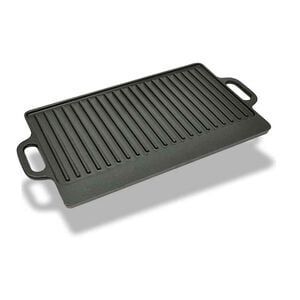 vidaXL Grilovac&iacute; oboustrann&aacute; deska litinov&aacute; 50 x 23 cm