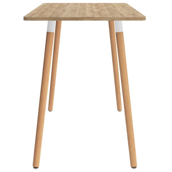 vidaXL 5dílný jídelní set hnědý