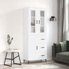 vidaXL Skříň highboard bílá 69,5 x 34 x 180 cm kompozitní dřevo