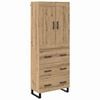 vidaXL Vysok&yacute; bufet 2 ks Artisanov&yacute; dub 69,5 x 34 x 180 cm
