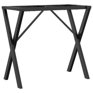 vidaXL Nohy k j&iacute;deln&iacute;mu stolu X r&aacute;m 80 x 40 x 73 cm ocel