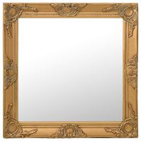 vidaXL Nástěnné zrcadlo barokní styl 60 x 60 cm zlaté