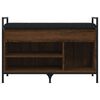 vidaXL Lavice s botníkem hnědý dub 85,5x32x57,5 cm kompozitní dřevo