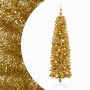 vidaXL Uměl&yacute; &scaron;t&iacute;hl&yacute; v&aacute;nočn&iacute; stromeček s ozdobami 180 cm 300 LED