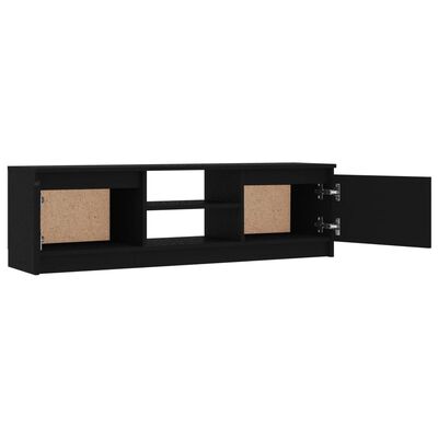 vidaXL TV stolek černý 120 x 30 x 35,5 cm dřevotříska