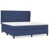 vidaXL Box spring postel s matrac&iacute; modr&aacute; 160x200 cm textil
