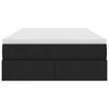 vidaXL Postel s &uacute;ložn&yacute;m prostorem a matrac&iacute; Čern&aacute; 120 x 190 cm