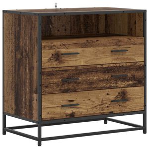 vidaXL Skř&iacute;ň se z&aacute;suvkami 3-Z&aacute;suvka Star&eacute; dřevo 70 x 41 x 70 cm
