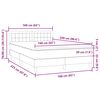 vidaXL Box spring postel s matrac&iacute; tmavě modr&aacute; 160x220 cm samet