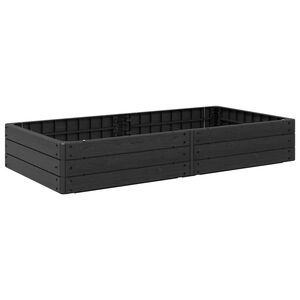 vidaXL Vyv&yacute;&scaron;en&yacute; z&aacute;hon Čern&aacute; 151 x 75,5 x 25 cm PP