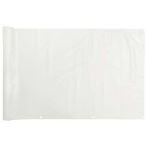 vidaXL Balkonov&aacute; z&aacute;stěna b&iacute;l&aacute; 600 x 120 cm PVC