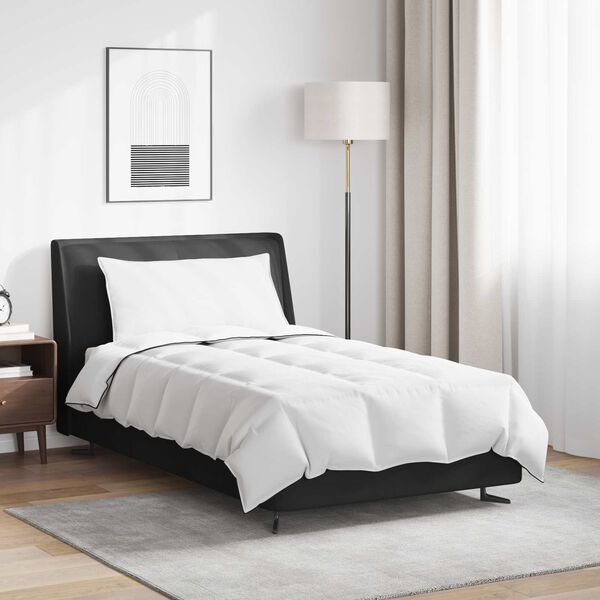 vidaXL Zimn&iacute; přikr&yacute;vka s pol&scaron;t&aacute;řem 2 pcs B&iacute;l&aacute; Peř&iacute;