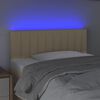 vidaXL Čelo postele s LED kr&eacute;mov&eacute; 80 x 5 x 78/88 cm textil