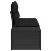 vidaXL Zahradní sofa Černá 123 x 62 x 69cm polyratan