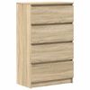 vidaXL Př&iacute;born&iacute;k dub sonoma 60 x 35 x 98,5 cm kompozitn&iacute; dřevo