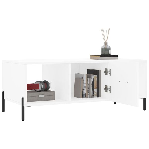 vidaXL Konferenčn&iacute; stolek b&iacute;l&yacute; 102 x 50 x 40 cm kompozitn&iacute; dřevo