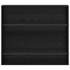 vidaXL Reg&aacute;l na časopisy s polic&iacute; 2 pcs Čern&yacute; dub 80 x 12 x 70 cm