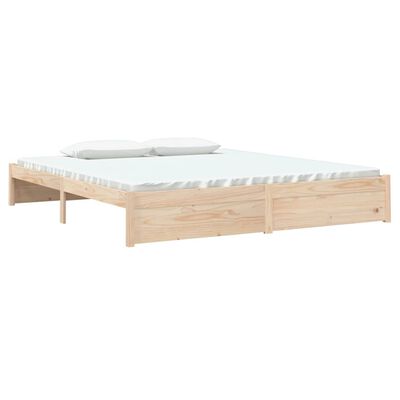 vidaXL Rám postele masivní dřevo 180 x 200 cm Super King Size