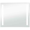 vidaXL Koupelnov&eacute; n&aacute;stěnn&eacute; zrcadlo s LED osvětlen&iacute;m 80 x 60 cm