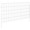 vidaXL Zahradn&iacute; plot se sloupky 12 pcs 95 x 50 cm Mesh Stř&iacute;brn&aacute;