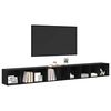 vidaXL Sestava TV skř&iacute;něk N&aacute;stěnn&yacute; 3 pcs Čern&yacute; dub 37 x 35 x 107,5 cm