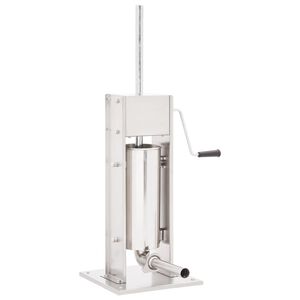 vidaXL Ruční plnička klobás stříbrná 5 l nerezová ocel