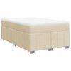 vidaXL Box spring postel s matrac&iacute; kr&eacute;mov&aacute; 120x200 cm textil