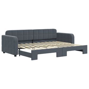 vidaXL V&aacute;lenda s přist&yacute;lkou tmavě &scaron;ed&aacute; 80 x 200 cm samet