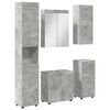 vidaXL Sada koupelnov&eacute;ho n&aacute;bytku TULUM 5 pcs Betonově &scaron;ed&aacute;