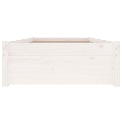 vidaXL Rám postele se zásuvkami bílý 90 x 200 cm