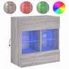 vidaXL N&aacute;stěnn&aacute; TV skř&iacute;ňka s LED osvětlen&iacute;m &scaron;ed&aacute; sonoma 58,5x30x60,5cm