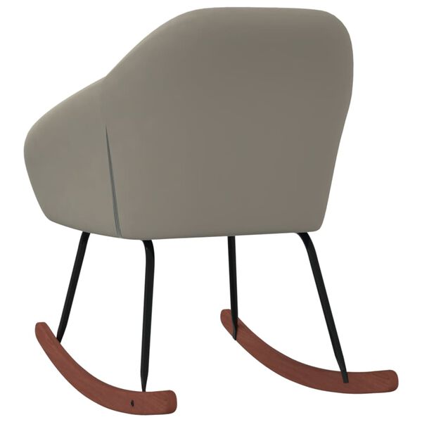 vidaXL Houpac&iacute; křeslo světle &scaron;ed&eacute; textil