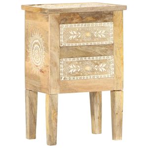 vidaXL Ručně malovan&yacute; nočn&iacute; stolek 40 x 30 x 60 cm masivn&iacute; mangovn&iacute;k