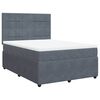 vidaXL Box spring postel s matrac&iacute; tmavě &scaron;ed&yacute; 140 x 190 cm samet