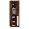 vidaXL Skř&iacute;ň highboard kouřov&yacute; dub 34,5 x 34 x 180 cm kompozitn&iacute; dřevo