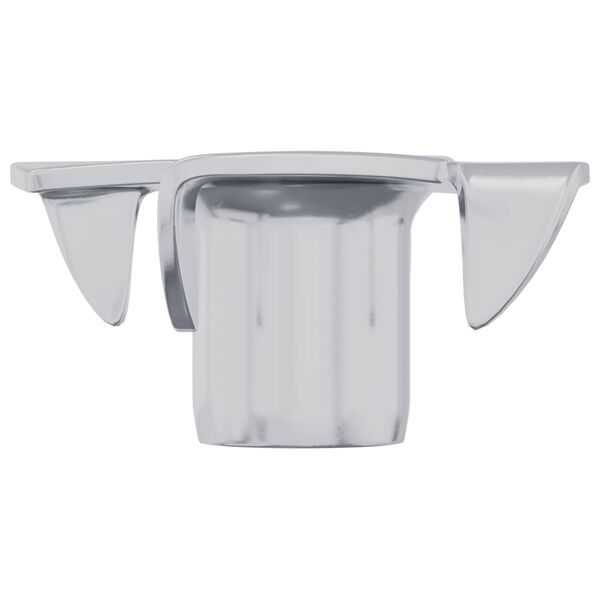 vidaXL V&aacute;lcovan&aacute; T-matice 2 pcs Stř&iacute;brn&aacute; M6 mm Ocel