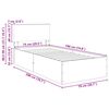 vidaXL R&aacute;m postele s čelo Sonoma dub 75 x 190 cm kompozitn&iacute; dřevo