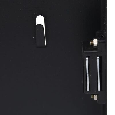 vidaXL Schránka na klíče s magnetickou deskou černá 35 x 35 x 5,5 cm
